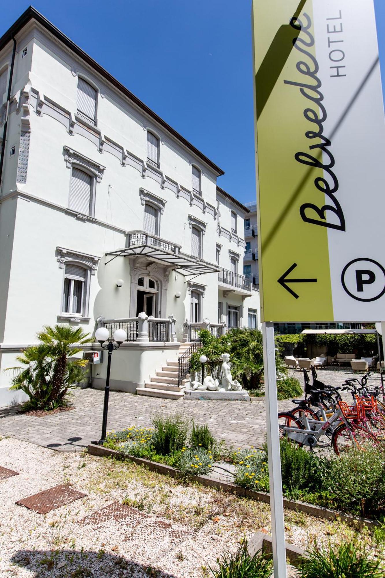 Hotel Belvedere Римини Экстерьер фото